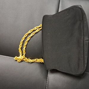 Black/gold event bag